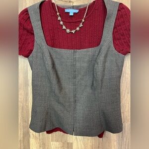 Rebecca Taylor Gray Vest